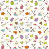 バレンタインのシームレス模様素材(4)