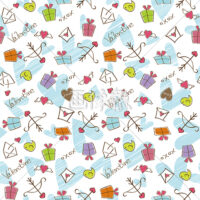 バレンタインのシームレス模様素材(6)