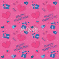 ホワイトデーのシームレス模様素材(5)