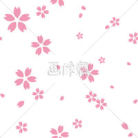 桜のシームレス模様素材(9)