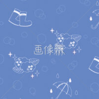 雨のイラストのシームレス模様素材(1)
