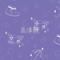 雨のイラストのシームレス模様素材(2)
