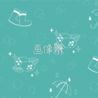 雨のイラストのシームレス模様素材(3)