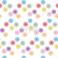 花丸文様のシームレス模様素材(1)