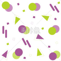 幾何学模様のシームレス模様素材(1)