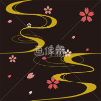 桜のシームレス模様素材(15)