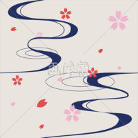 桜のシームレス模様素材(16)