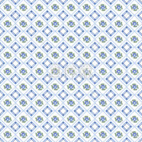 花のタイル柄のシームレス模様素材