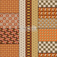 幾何学模様のシームレス模様素材(5)