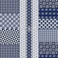 幾何学模様のシームレス模様素材(6)