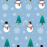 クリスマスのシームレス模様素材(8)