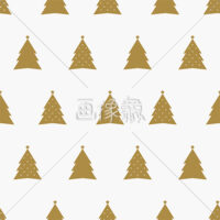クリスマスツリーのシームレス模様素材(4)