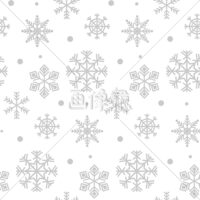 雪の結晶のシームレス模様素材(2)