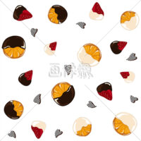 バレンタインのシームレス模様素材(9)