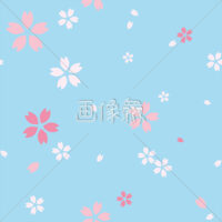 桜のシームレス模様素材(18)