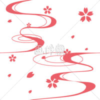 桜のシームレス模様素材(13)