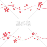 桜のシームレス模様素材(15)