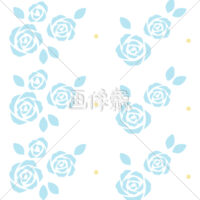 バラの花柄シームレス模様素材(2)