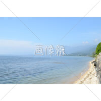 山と海の写真素材