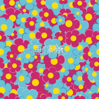 花柄風のシームレス模様素材(1)