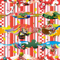 和風のシームレス模様素材(64)