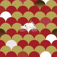 干支のシームレス模様素材(4)