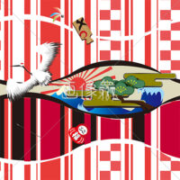 和風のシームレス模様素材(66)