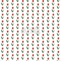 チューリップのシームレス模様素材(2)