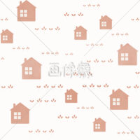 かわいい風景風のシームレス模様素材(1)