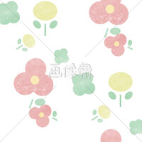 花柄風のシームレス模様素材(3)