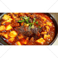 辛みの中に旨味がありそうな麻婆豆腐の写真素材