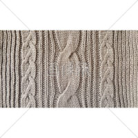 ケーブル編み模様のニットの写真素材