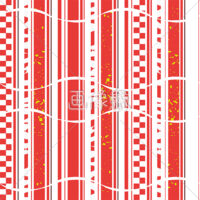紅白のシームレス模様素材(4)