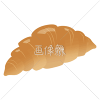 美味しそうなクロワッサンのイラスト素材