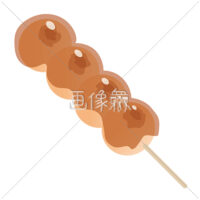 美味しそうなみたらし団子のイラスト素材