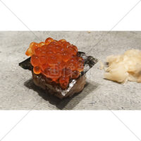 大きな粒のいくらの写真素材